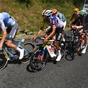 Egan Bernal en la disputa del Tour de Francia 2026