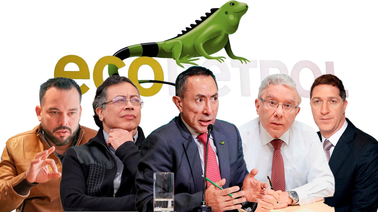 En la foto: Edwin Palma, Gustavo Petro, Ricardo Roa, Alberto Merlano Alcocer y Saúl Kattan.