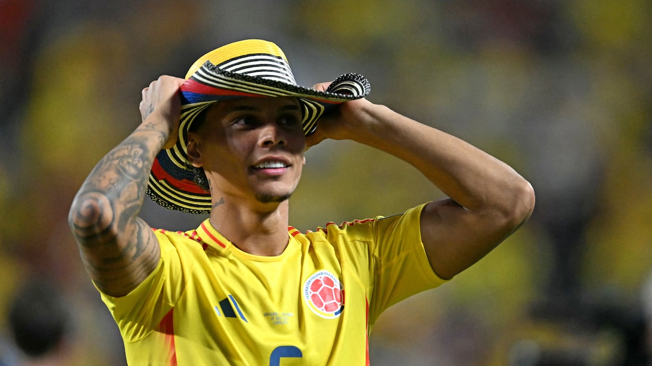 Richard Ríos usando el sombrero 'vueltiao'