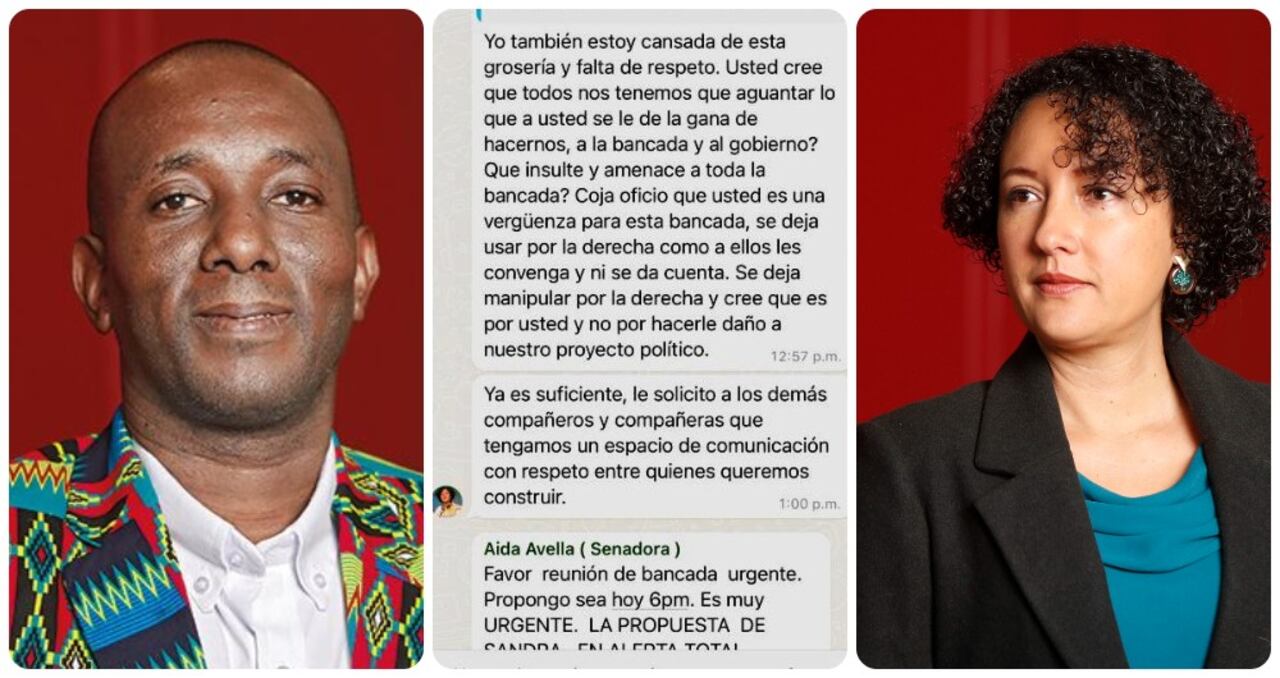 Paulino Riascos, Isabel Zuleta y el chat donde ella le lanza fuertes palabras.