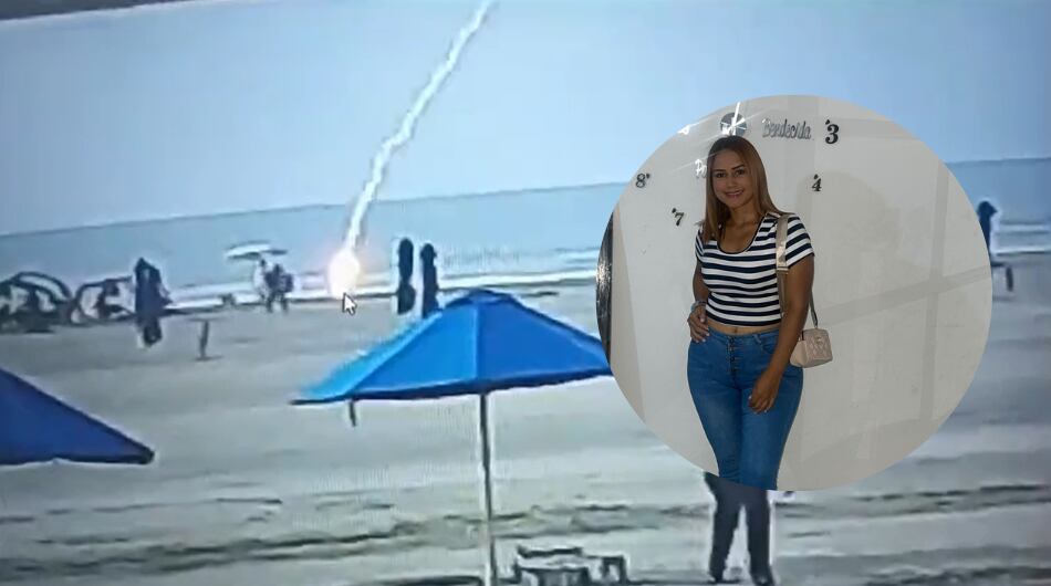 Habla la familia de venezolana impactada por rayo en Cartagena.