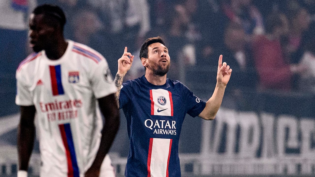 El argentino marcó el único tanto del partido ante el Lyon.