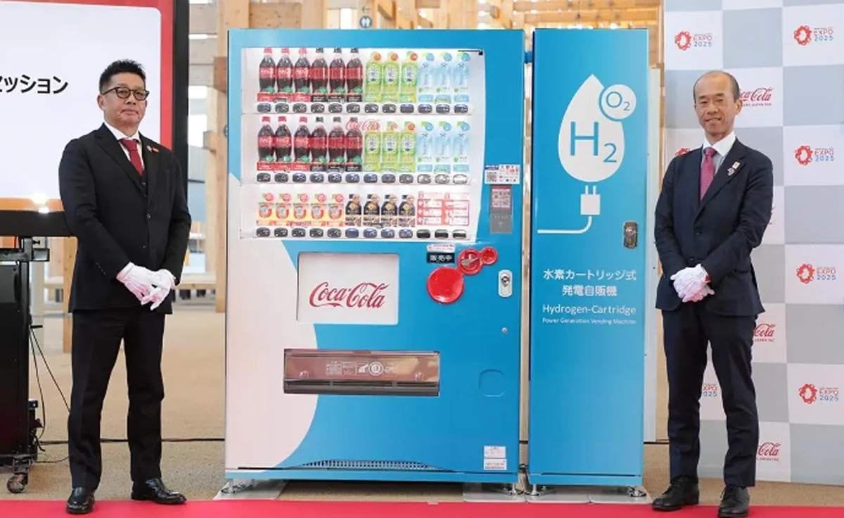 Estas máquinas funcionan con cartuchos reemplazables de hidrógeno que alimentan una reacción química para producir electricidad.