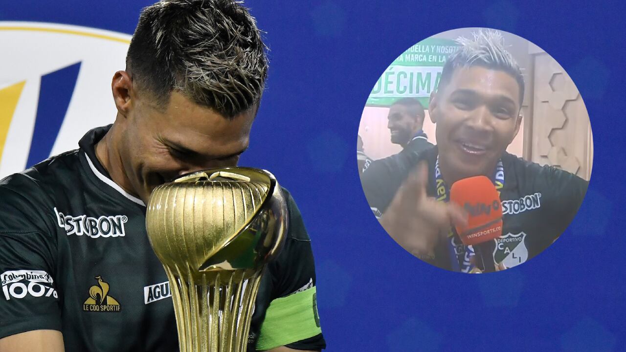 Teo cantó la canción que los hinchas han adoptado como himno, mientras tomaba Fernet, tradicinal licor argentino