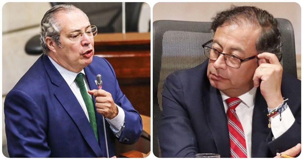 Iván Name y Gustavo Petro.
