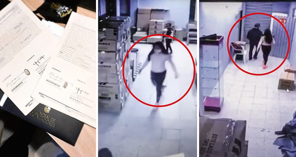 En un video de 35 segundos, tomado de las cámaras del circuito cerrado de la bodega en Bochica, se ven cientos de cajas con los productos de la empresa de Epa. 