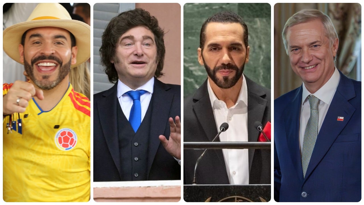 América Latina gira a la derecha. En la foto, Abelardo de la Espriella, Javier Milei, Nayib Bukele y José Antonio Kast.