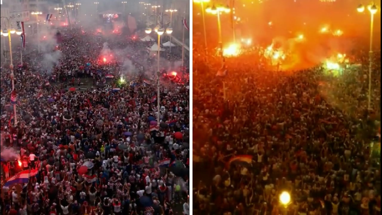 Croacia armó una hoguera de felicidad tras el tercer puesto en Qatar 2022.