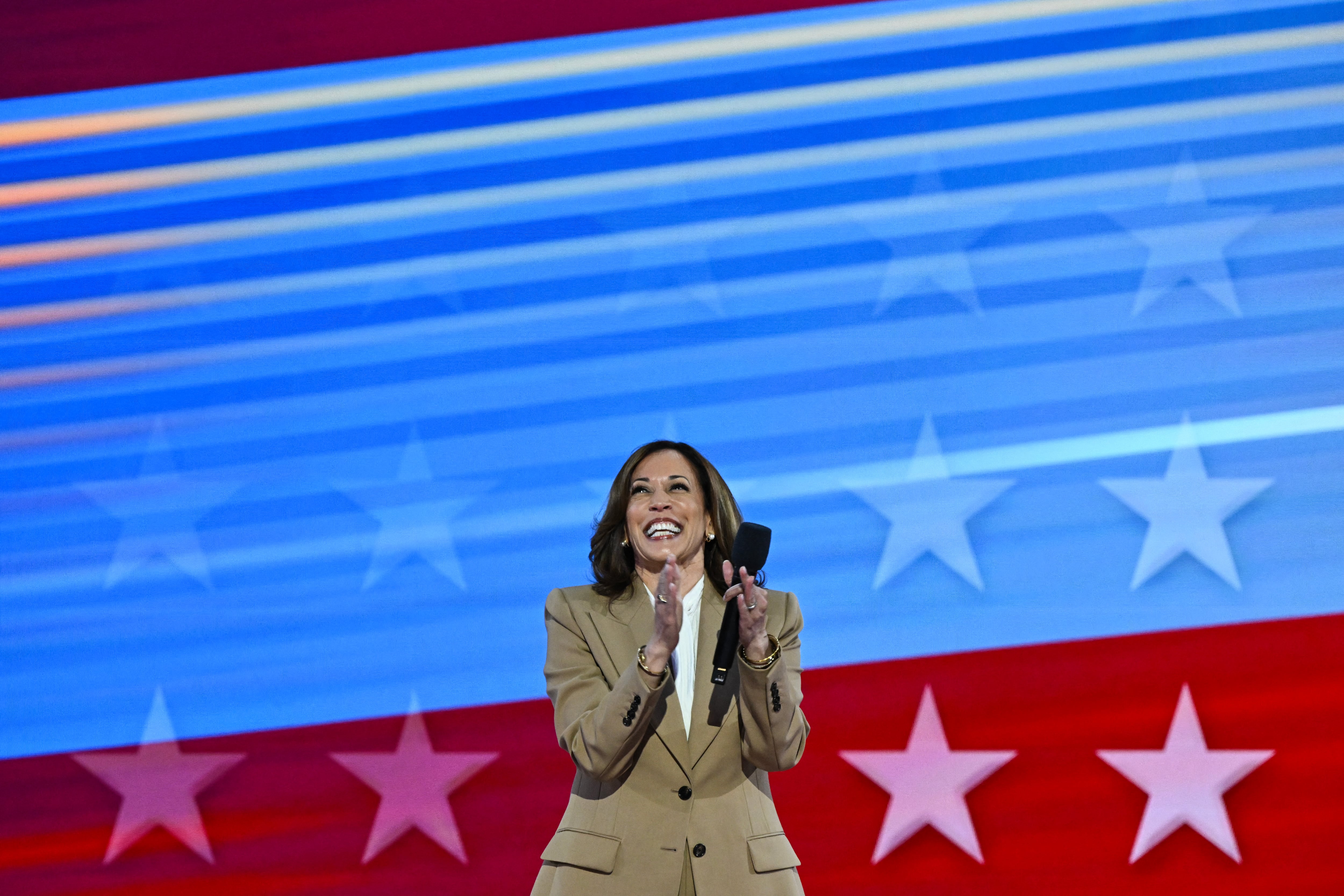 Kamala Harris en la Convención Nacional Demócrata