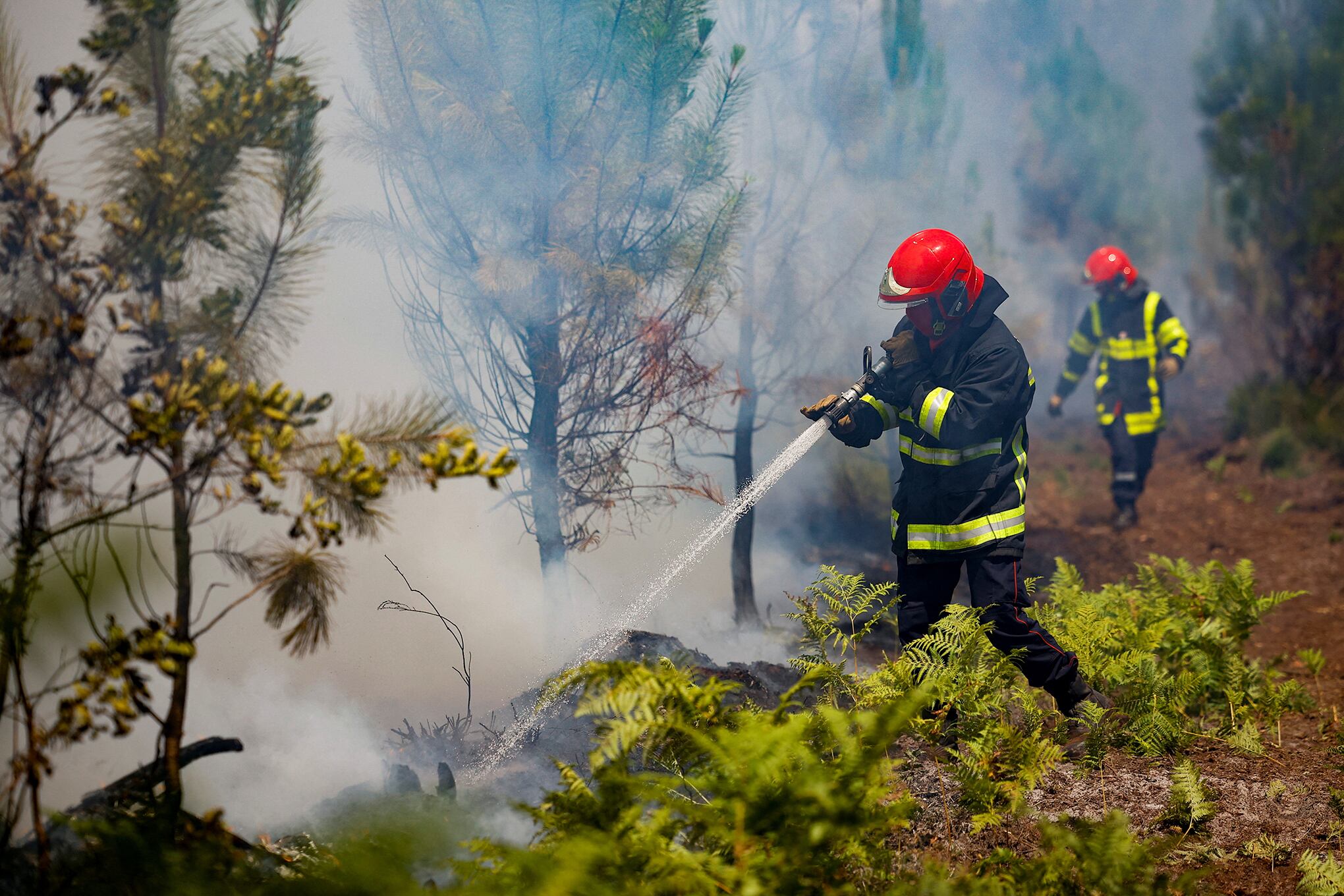 En imágenes: Incendios en el suroeste de Francia