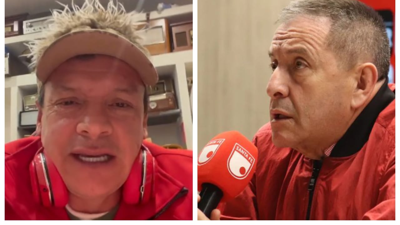 Don Jediondo y Eduardo Méndez, presidente de Independiente Santa Fe