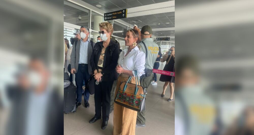 La expresidenta brasileña Dilma Rousseff, llegó este miércoles a Santa Marta.