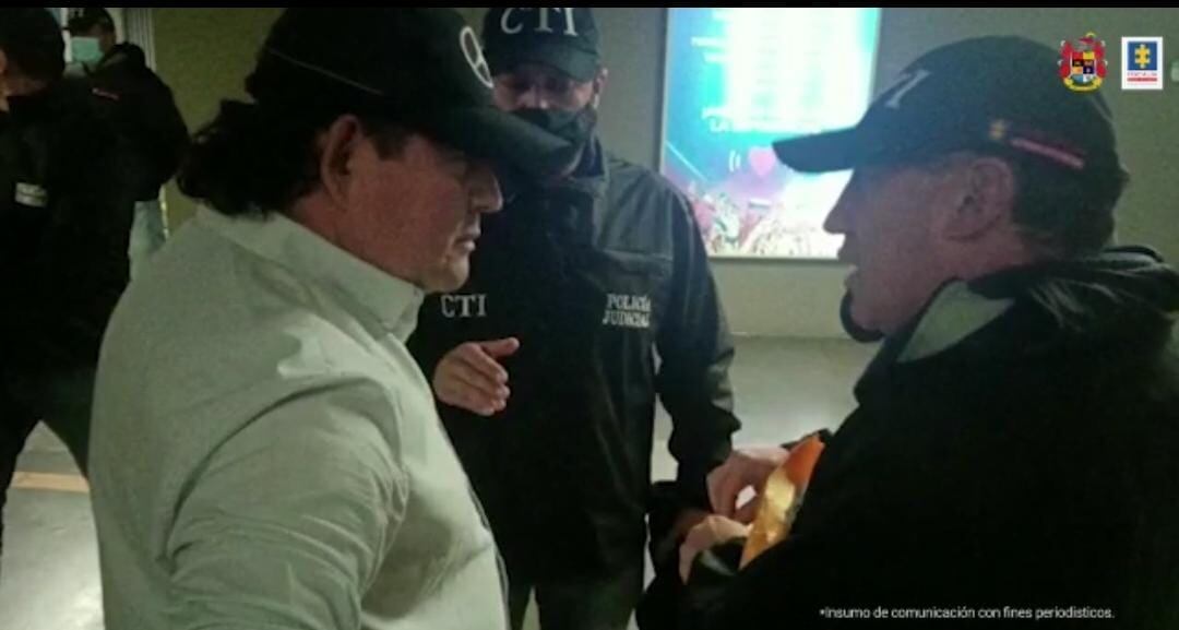 Momento de la captura del exparamilitar alias Monoleche.