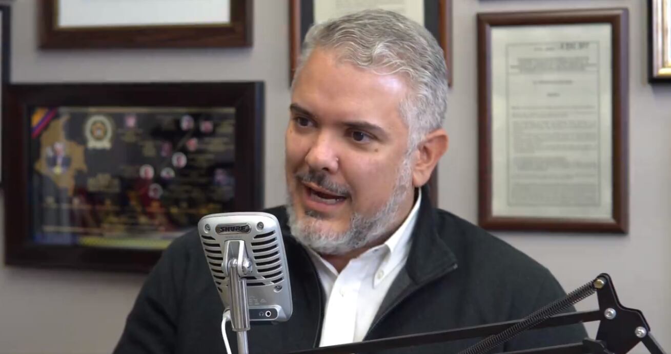 El expresidente Iván Duque se refirió a varios temas durante su conversación con Jaime Arizabaleta.