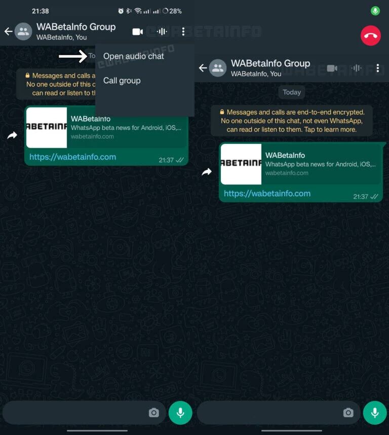 WhatsApp agregará una opción que permite tener audio chats en la app.