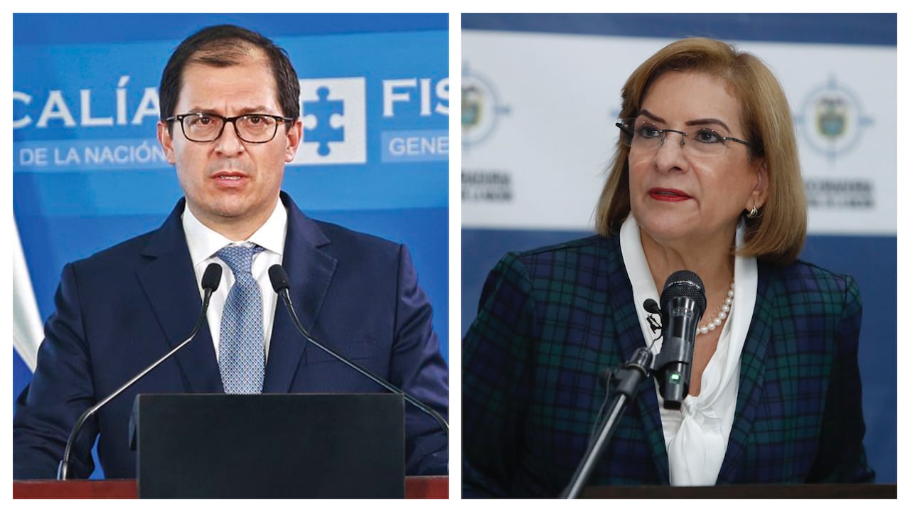 El fiscal general Francisco Barbosa y la procuradora Margarita Cabello se oponen a la ley de sometimiento.