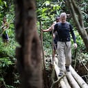El periodista Dom Phillips de 57 años desapareció en la Amazonía brasileña. (Photo by Joao LAET / AFP)