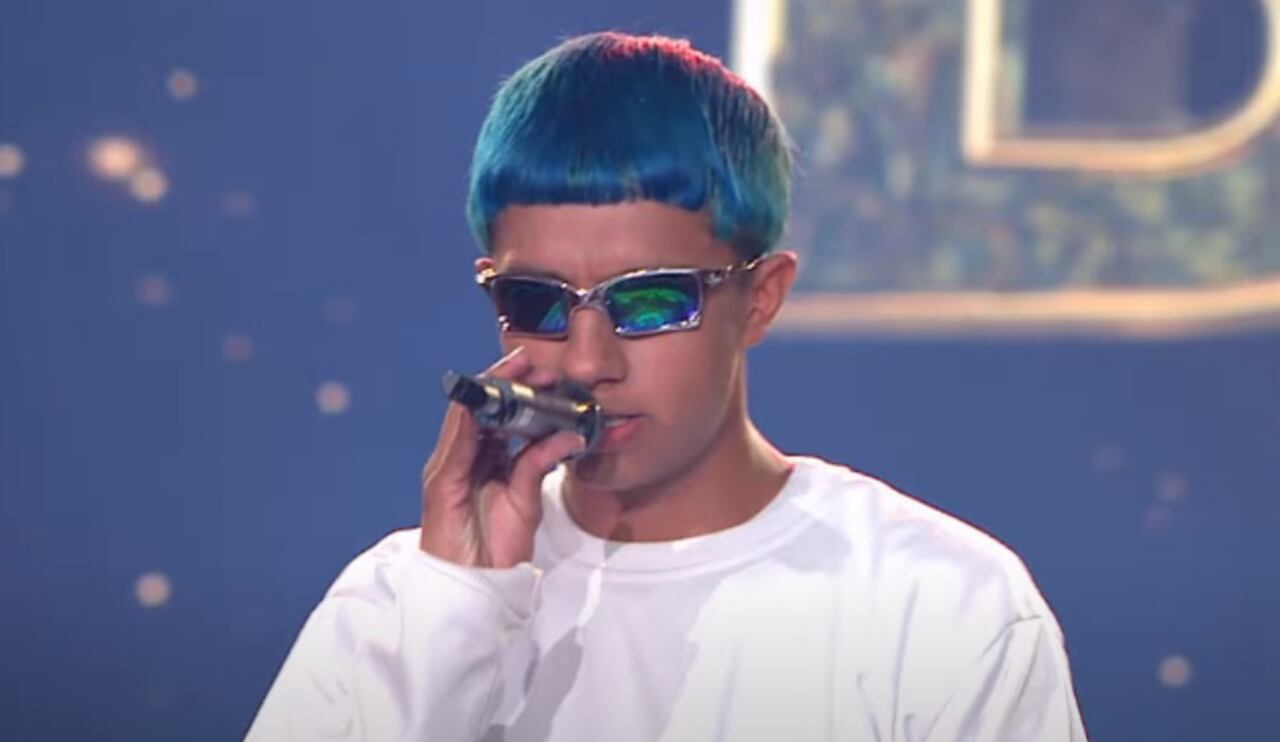 Imitador de Blessd en Yo me llamo 2023.