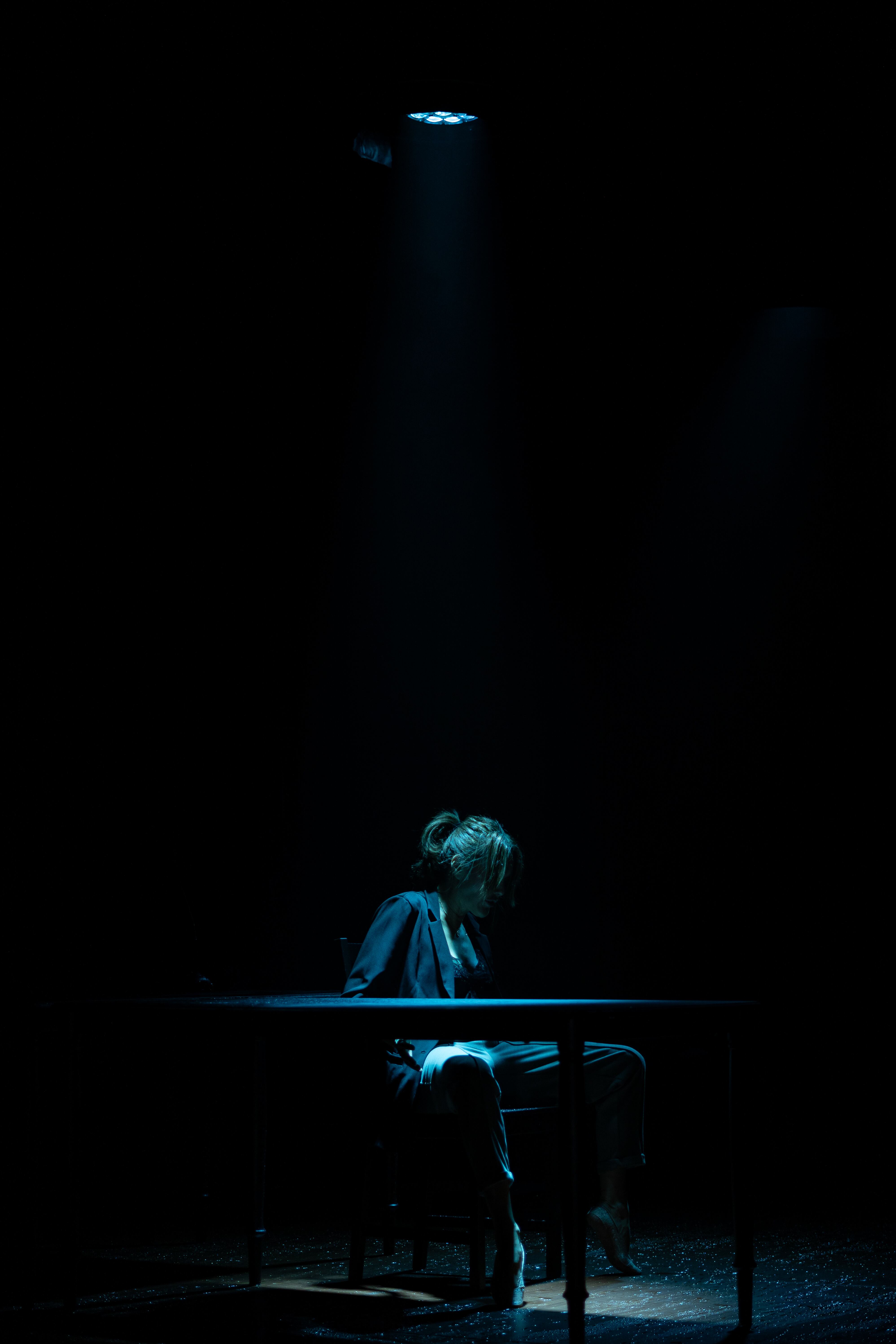 Cristina Umaña en 'Prima Facie', adaptación de Nicolás Montero de la obra de Suzie Miller, en el Teatro Nacional 2024.