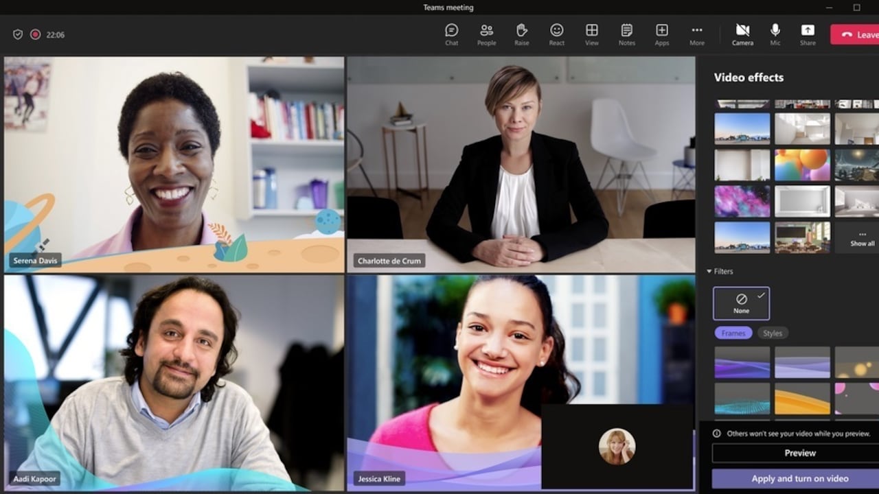 Portaltic.-Microsoft Teams mejorará las videoconferencias con filtros de vídeo, audio espacial y avatares;MICROSOFT;