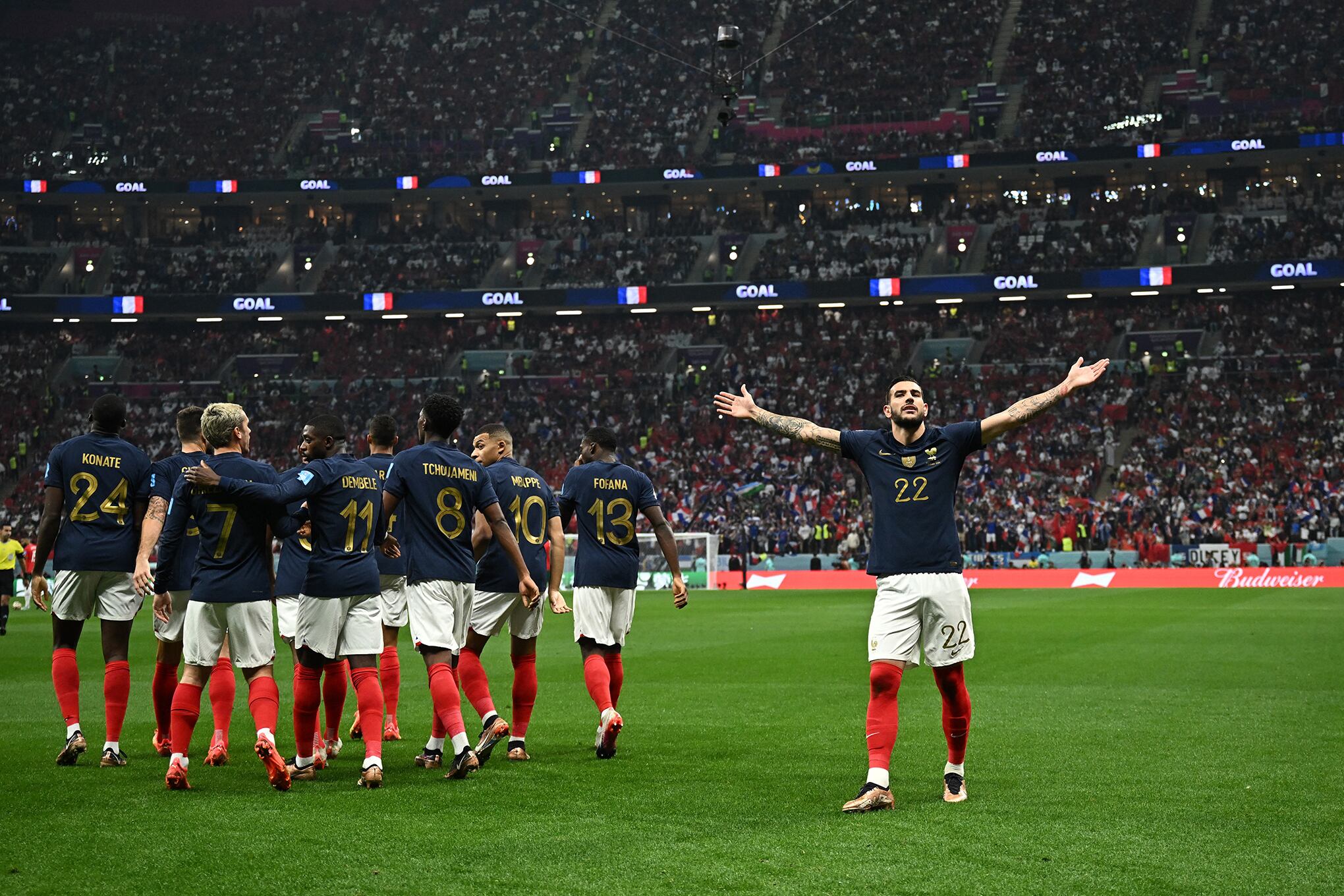 En imágenes : Las mejores jugadas de Francia vs Marruecos