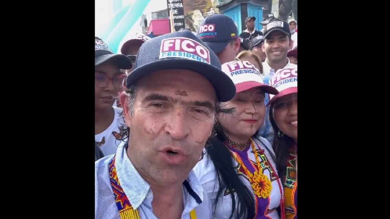 Captura de pantalla del clip compartido por el candidato en sus redes sociales