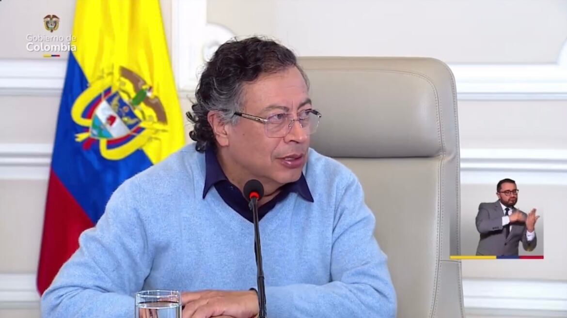 Presidente Gustavo Petro en el consejo de ministros