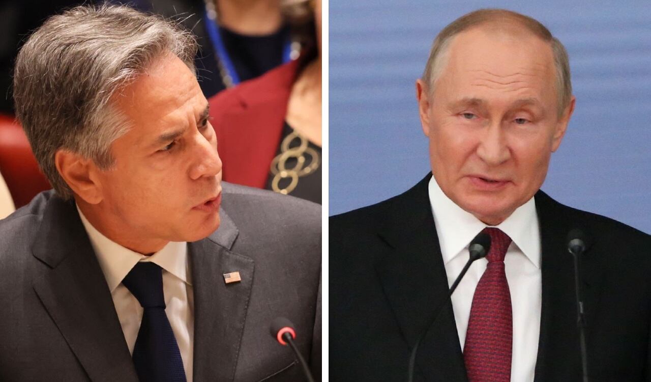 Antony Blinken arremetió contra el presidente Vladimir Putin