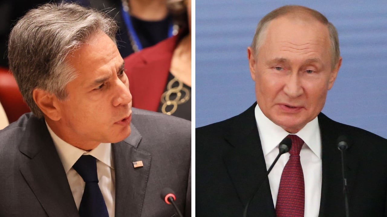 Antony Blinken arremetió contra el presidente Vladimir Putin