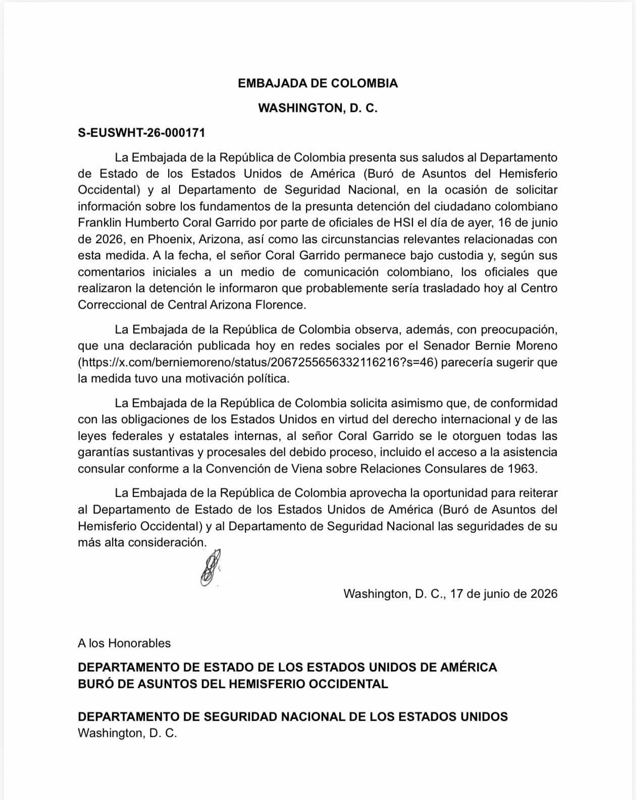 Caso de Beto Coral.