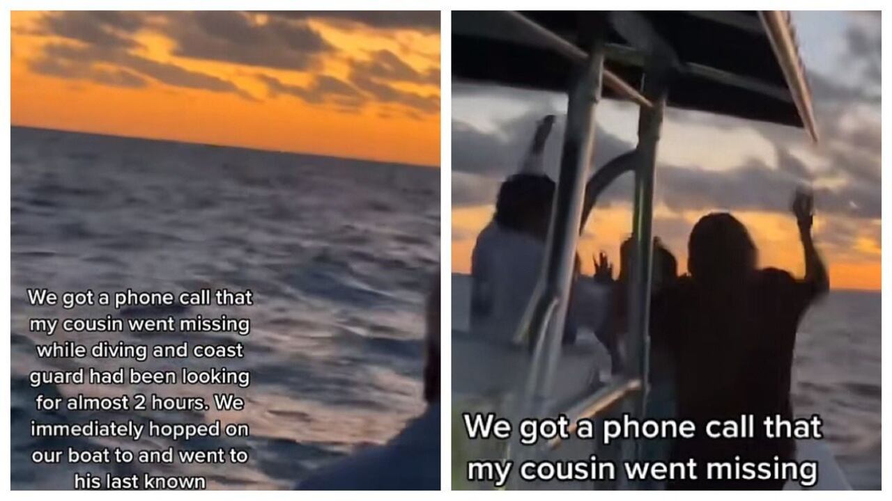 Tras poder salir a flote quedó a la deriva, ya que luego de dos minutos de estar luchando contra la corriente, el joven perdió toda referencia de sus acompañantes.