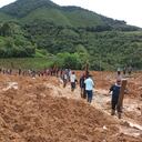 Deslizamiento de tierra en Santa Fe de Antioquia.