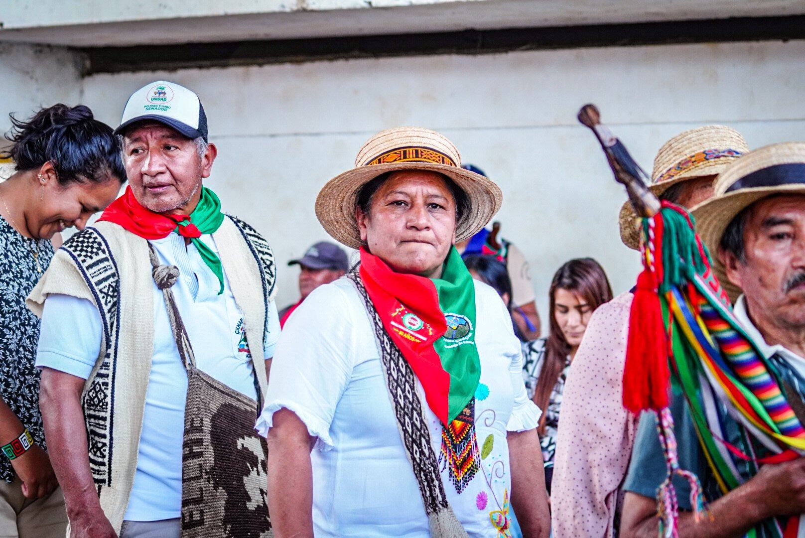 Aída Quicué es senadora de los pueblos indígenas de Colombia, además una reconocida representante comunera del Cauca.