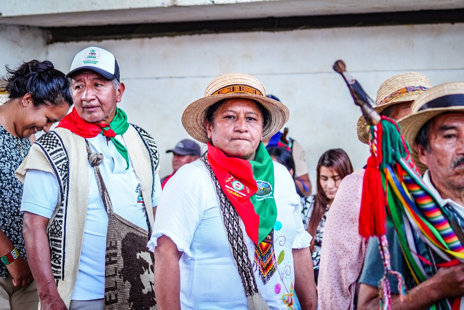 Aída Quicué es senadora de los pueblos indígenas de Colombia, además una reconocida representante comunera del Cauca.