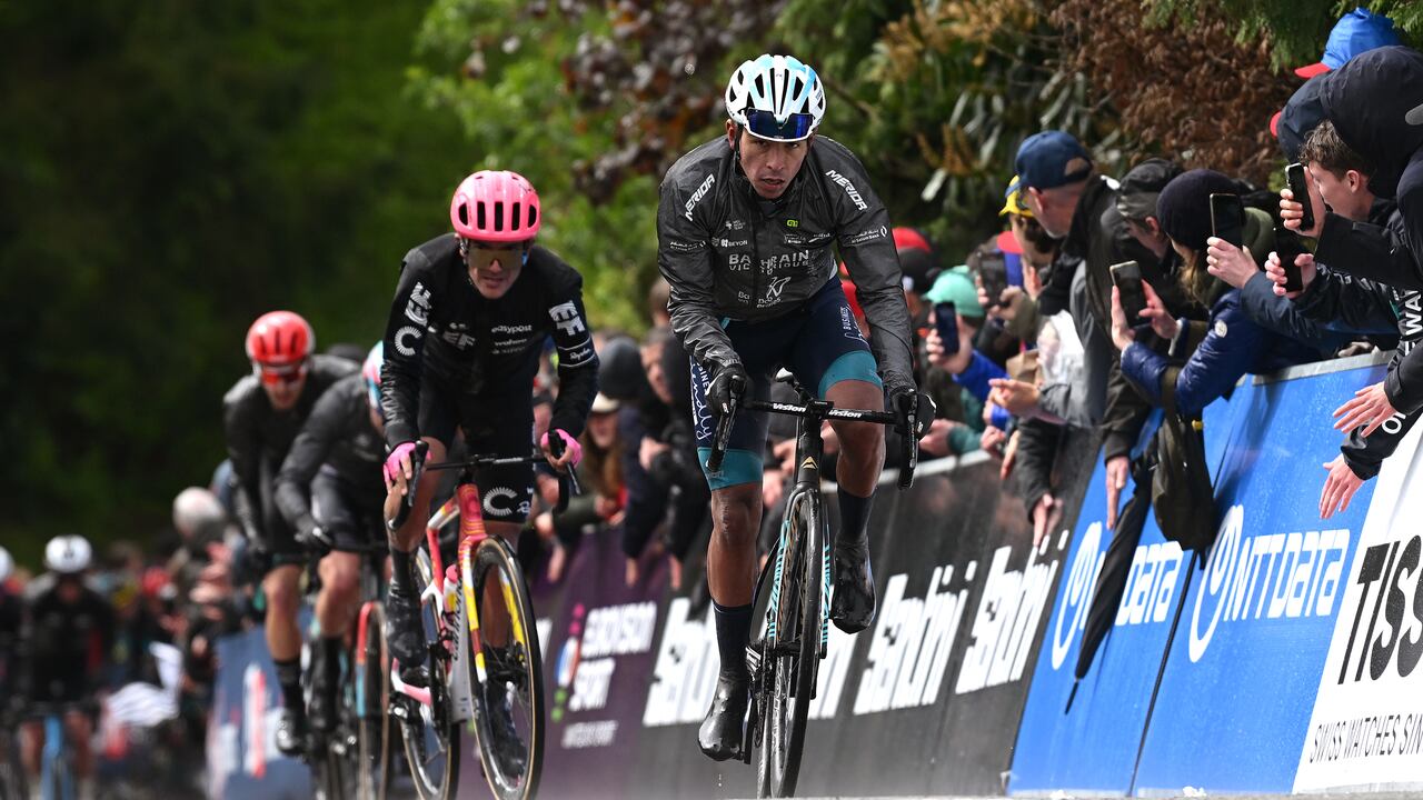 Santiago Buitrago combatió con todas sus fuerzas en el duro recorrido de casi 200 kilómetros