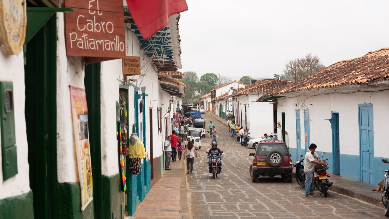 Una calle de Barichara en 2019.