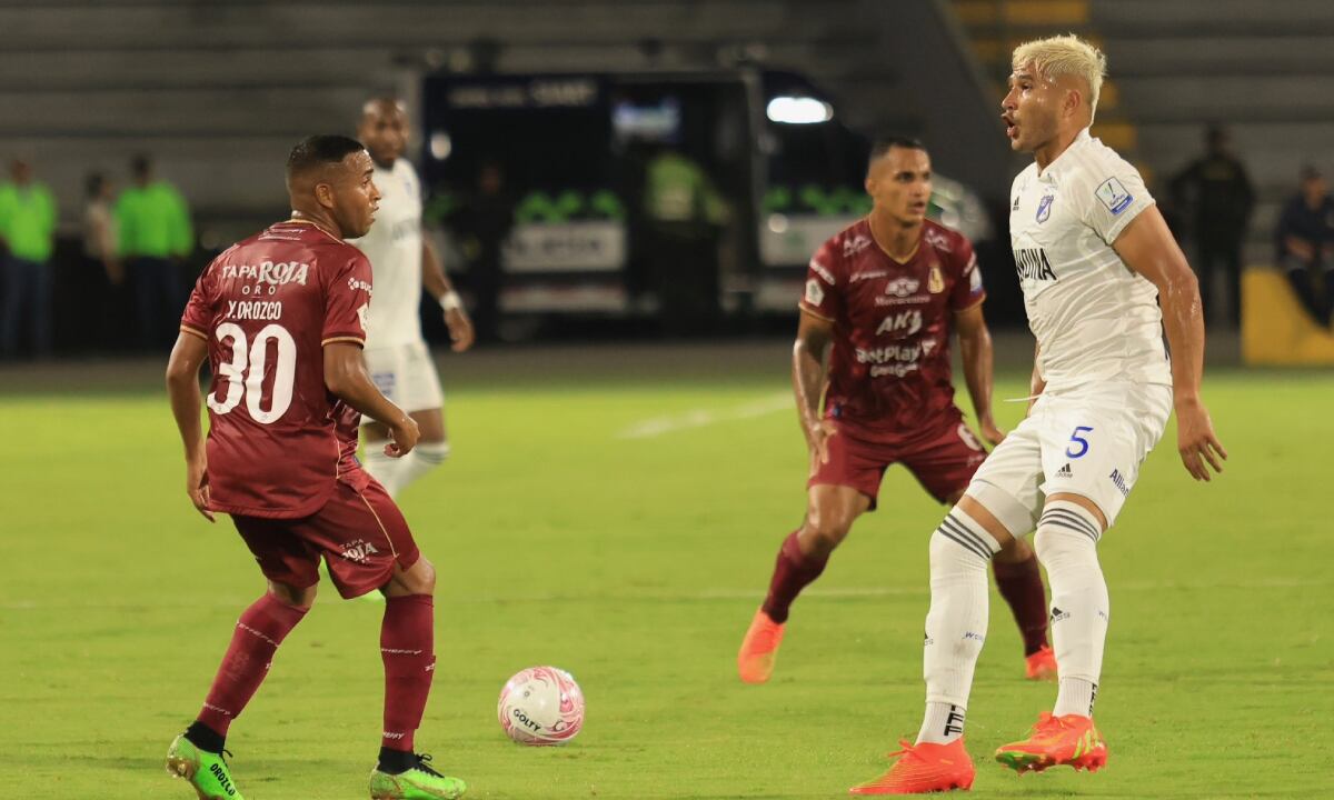 Tolima vs. Millonarios, Liga BetPlay. Foto: Twitter oficial Club Deportes Tolima (@cdtolima).