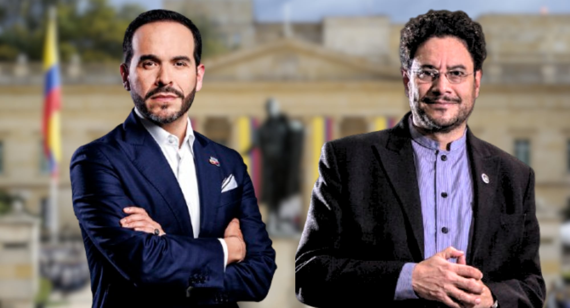 Iván Cepeda y Abelardo de la Espriella