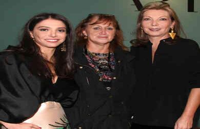 María Paz Gaviria, Mónica de Greiff y María Clemencia Rodríguez de Santos.