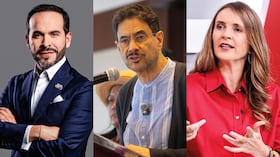 Abelardo de la Espriella, Iván Cepeda y Paloma Valencia.