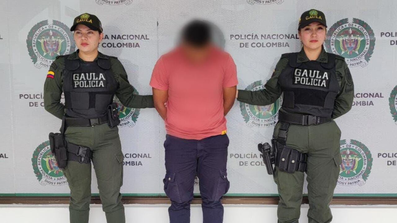 Este hombre fue detenido en una vía pública del municipio de Buesaco.