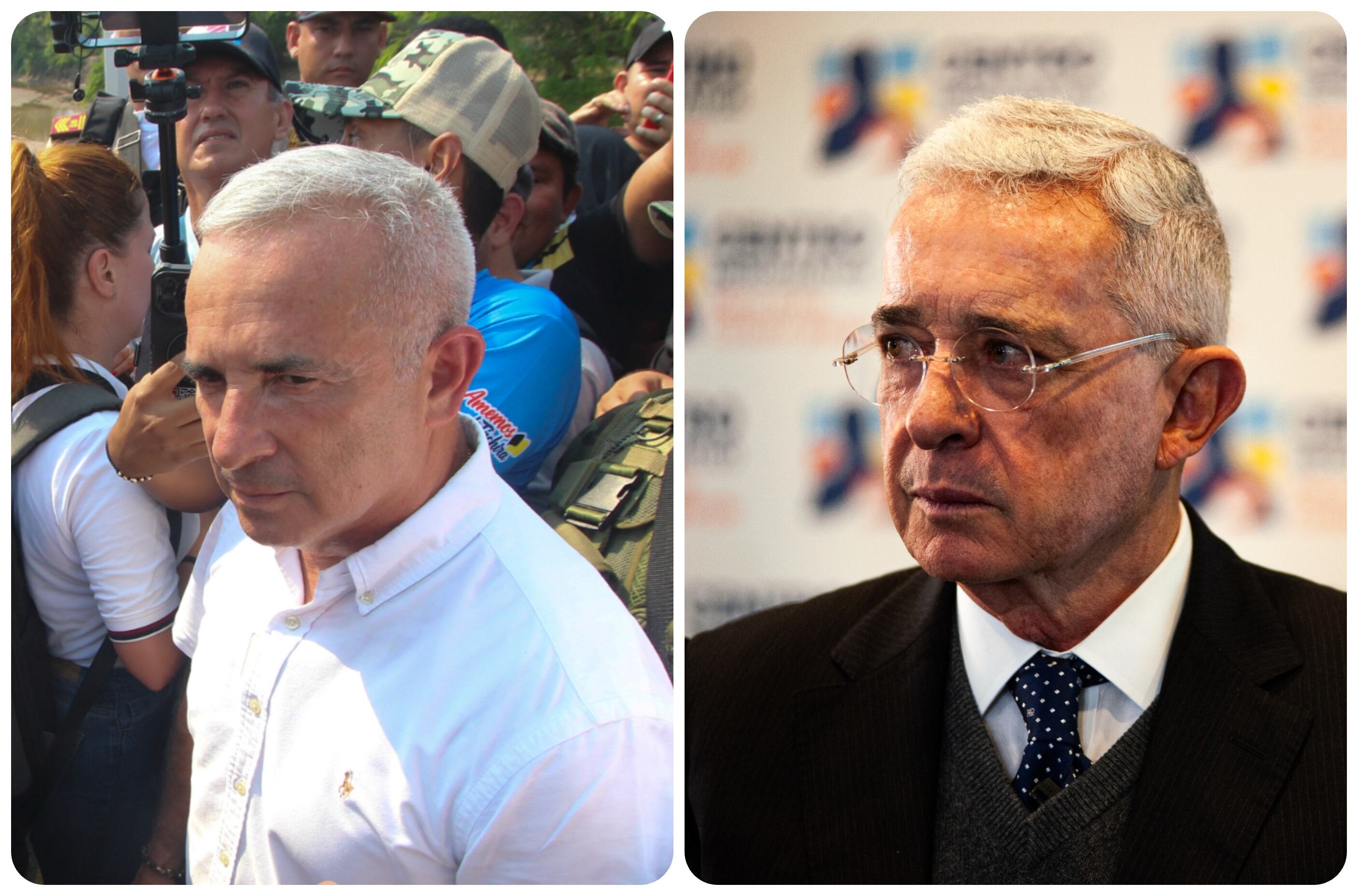 Freddy Bernal y Álvaro Uribe