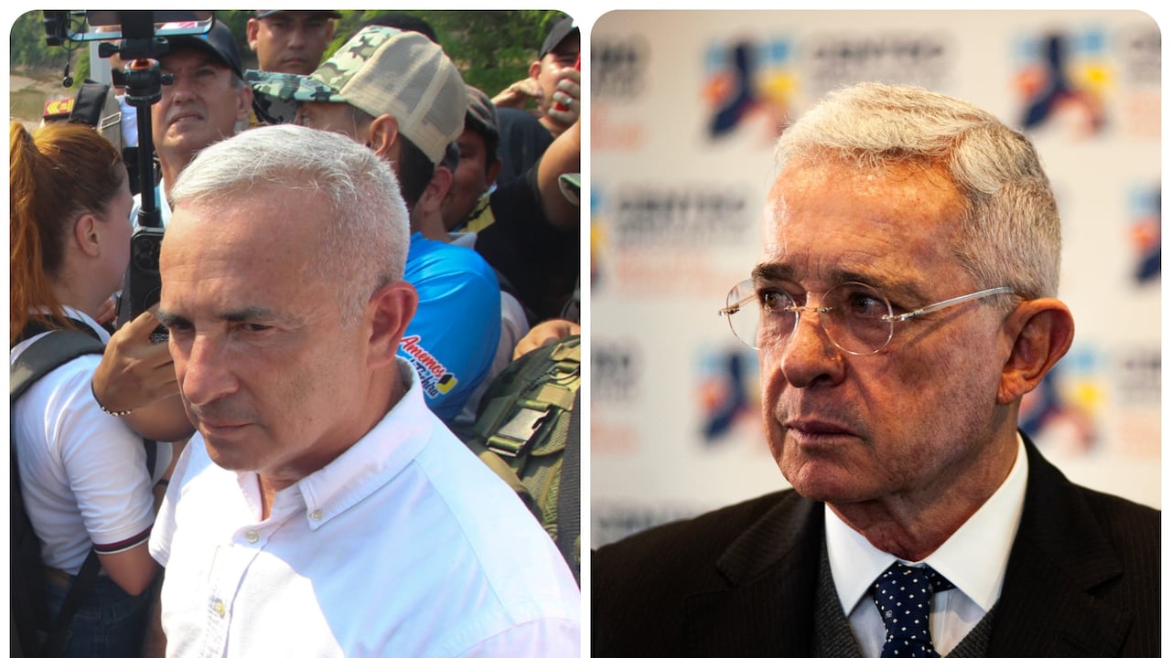 Freddy Bernal y Álvaro Uribe