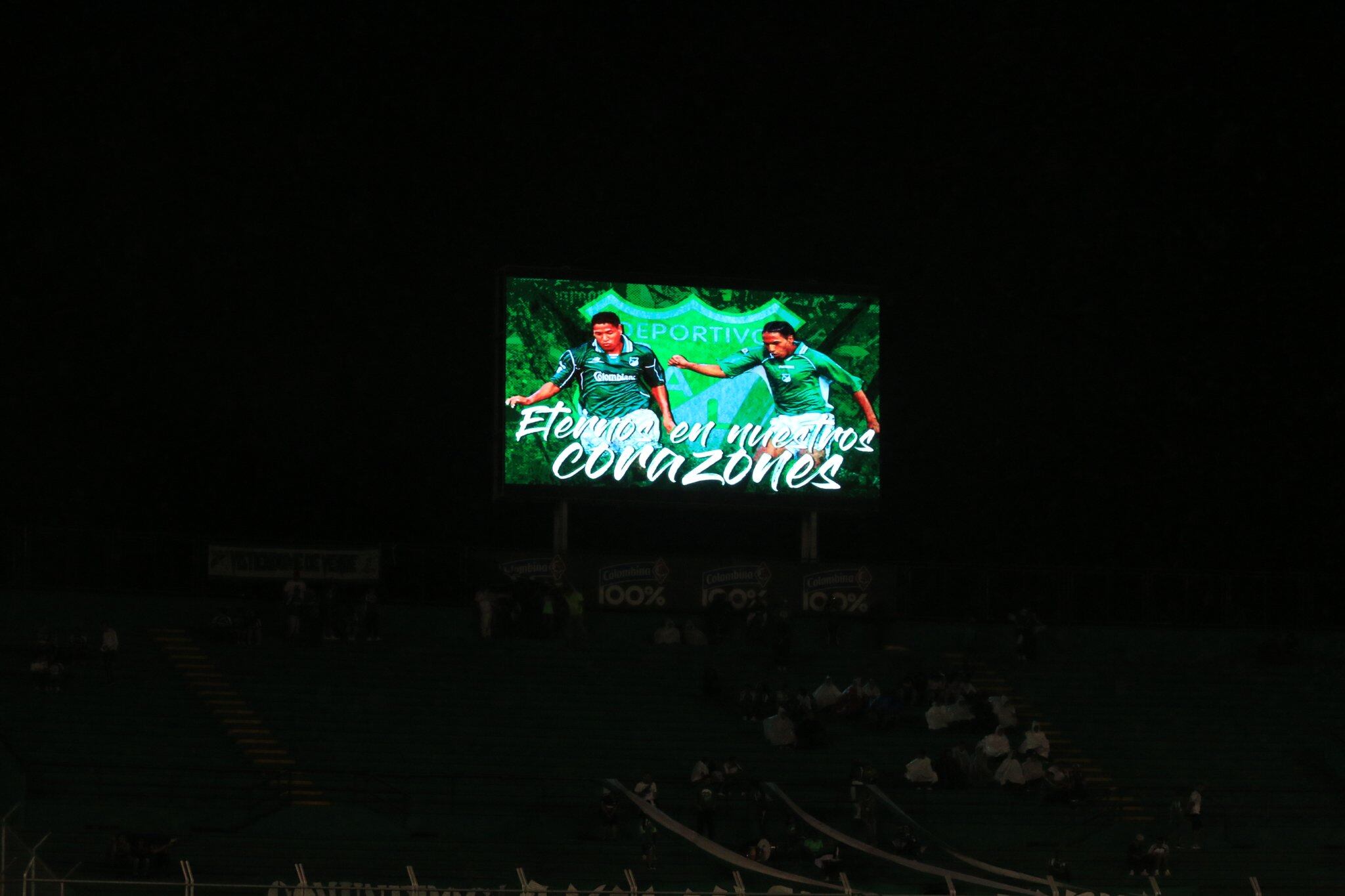 Homenaje del Deportivo Cali a Herman Gaviria y Giovanni Córdoba en 2019