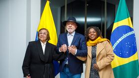 Recibimiento al Presidente de la República Federativa de Brasil, Luiz Inácio Lula da Silva, por la vicepresidenta Francia Márquez