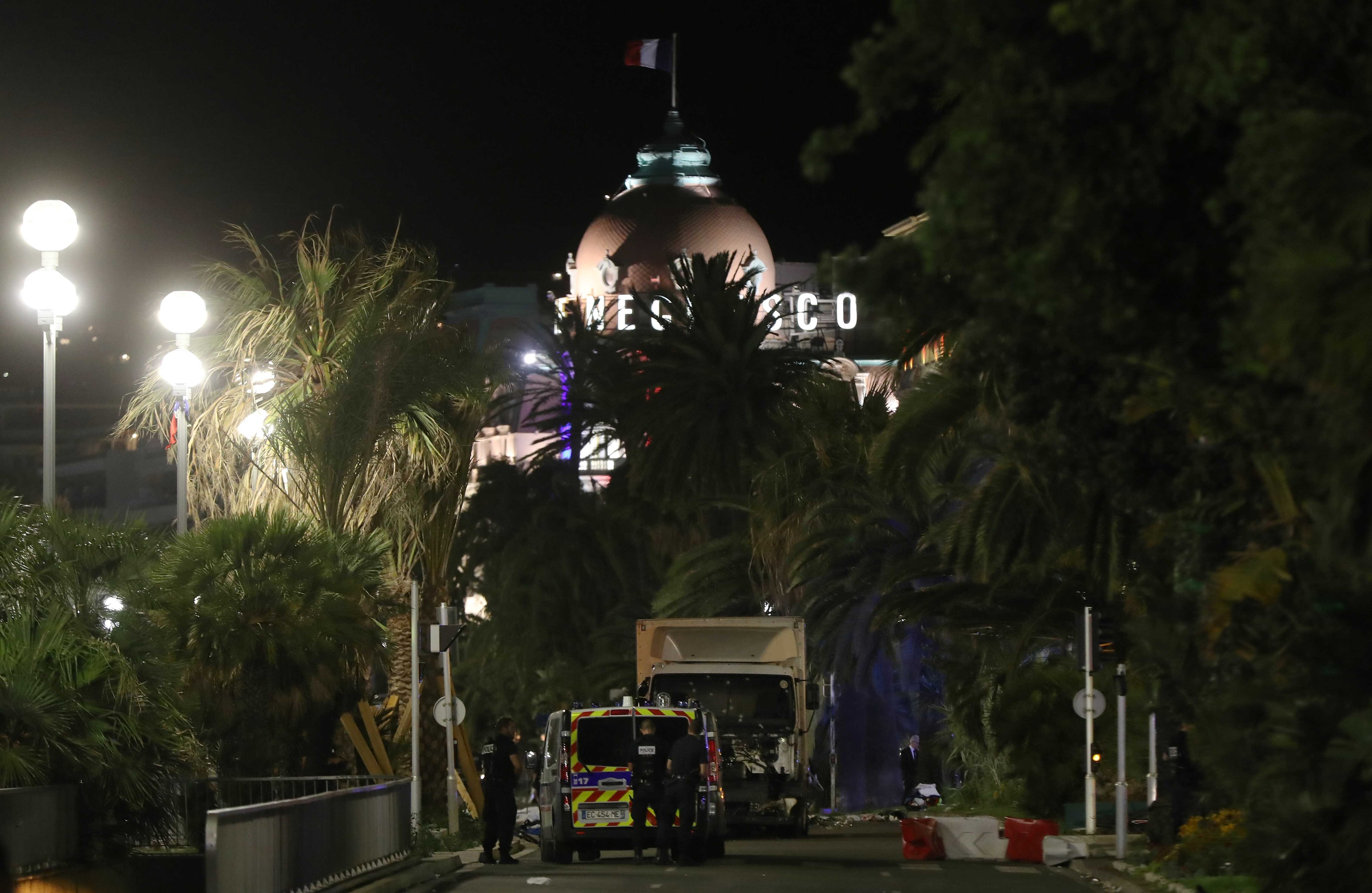 La embestida fue cerca al Palacio del mediterráneo en Niza.