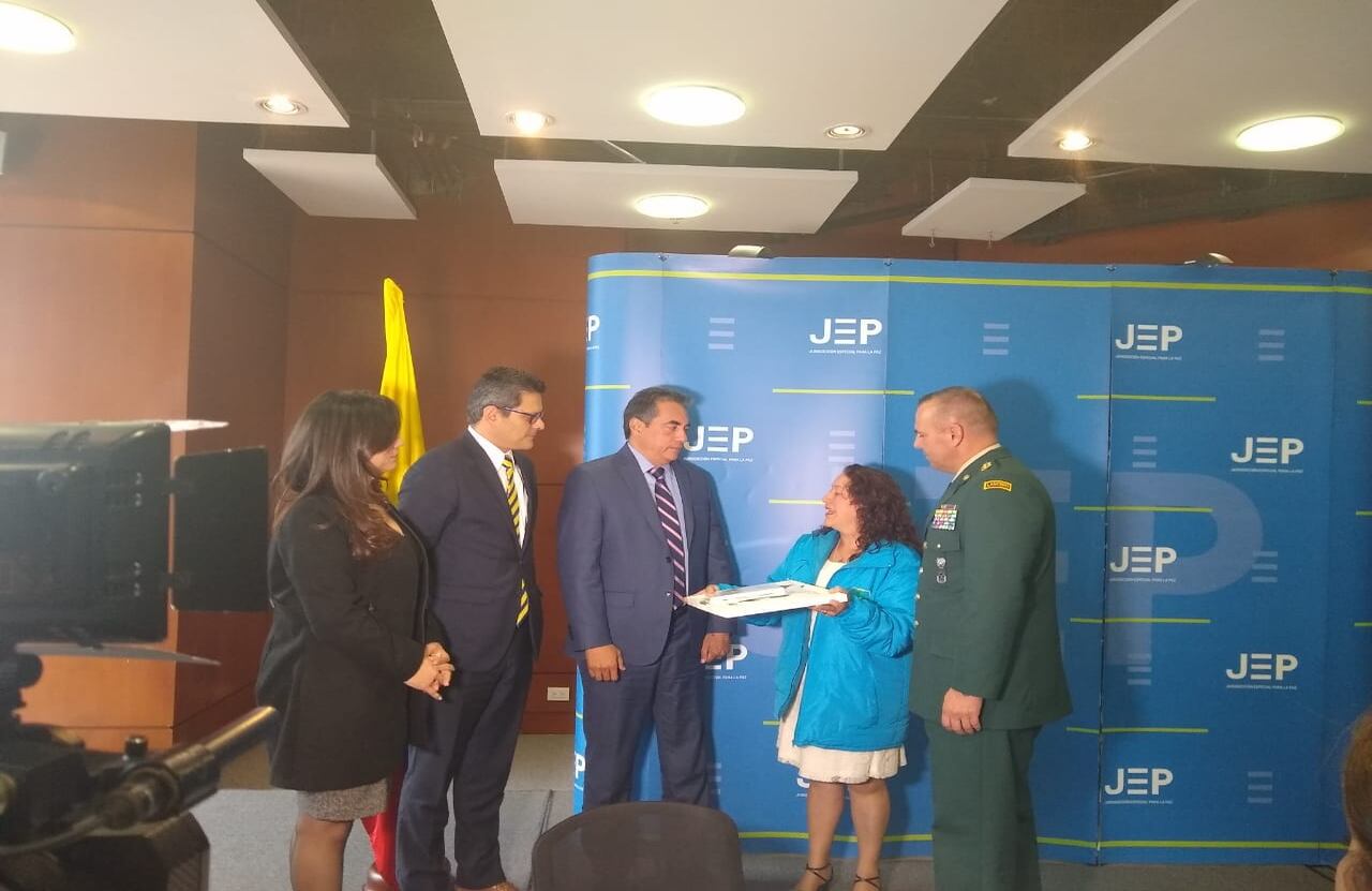 Olga Esperanza Rojas, esposa del sargento del Ejército José Vicente Rojas Rincón, secuestrado y desaparecido por las Farc el 2 de noviembre de 1992