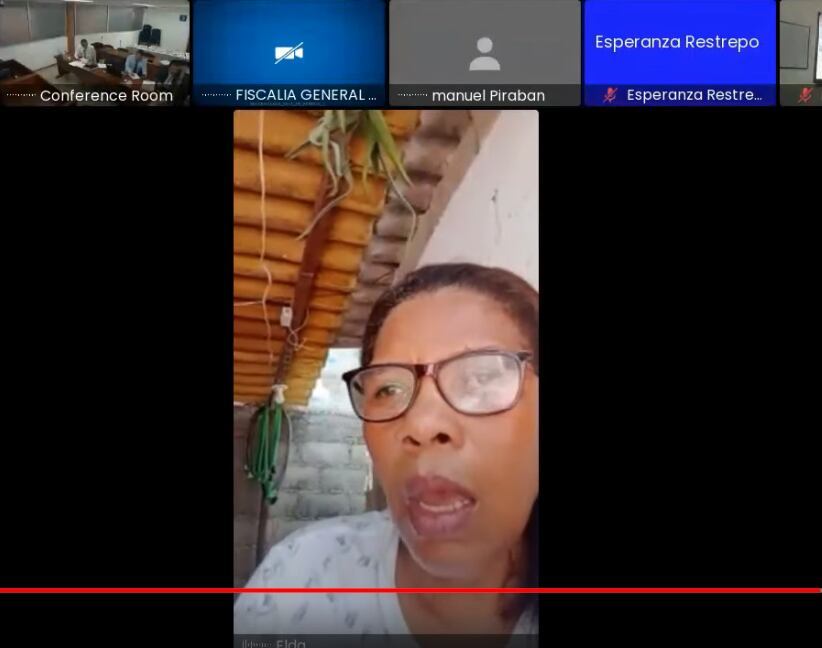 Alias Karina, excomandante de la guerrilla de las Farc, en audiencia ante Justicia y Paz.