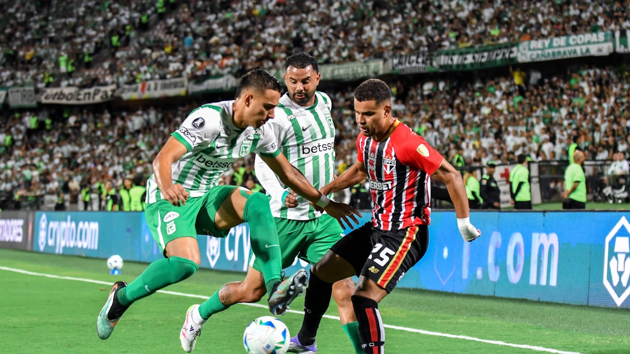 Atlético Nacional vs. São Paulo por Copa Libertadores.