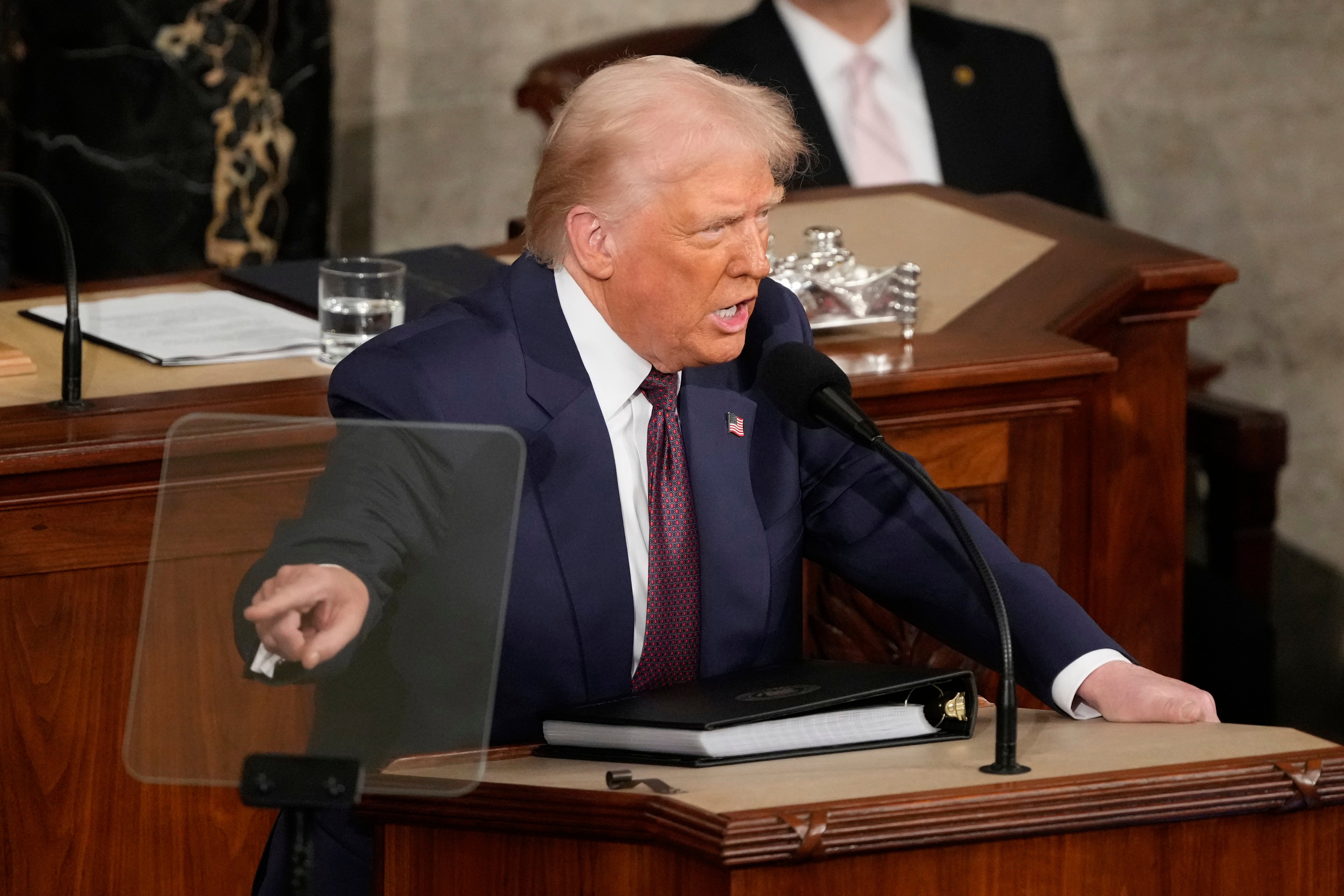 Donald Trump da su discurso de la Unión ante el Congreso de Estados Unidos